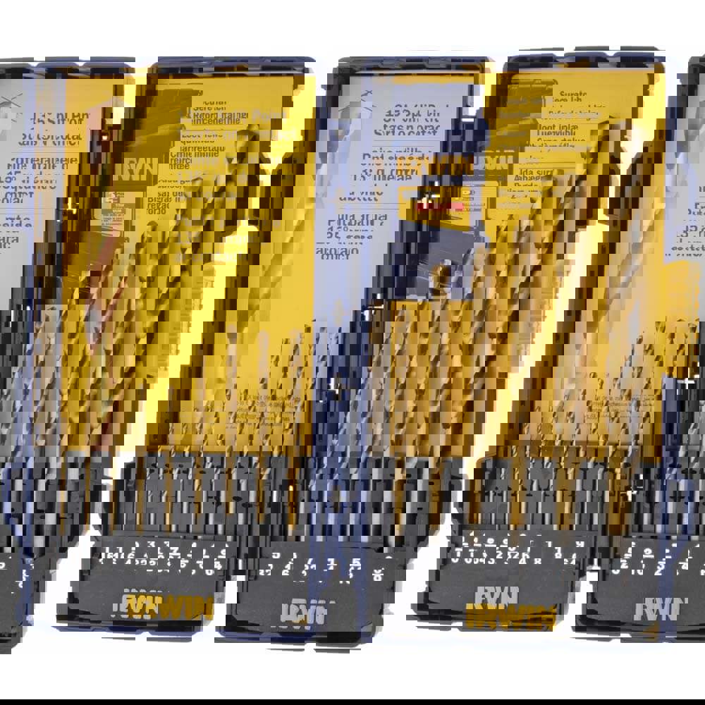 Drill Bit Set: Jobber Length Drill Bits, 15 Pc, 0.0625